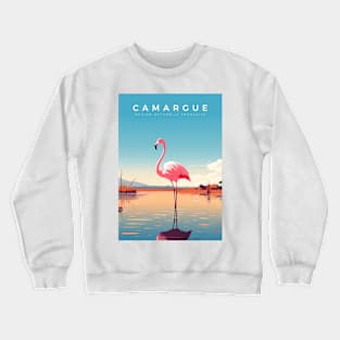 Affiche rétro - voyage - vintage - camargue - Hiver Crewneck Sweatshirt